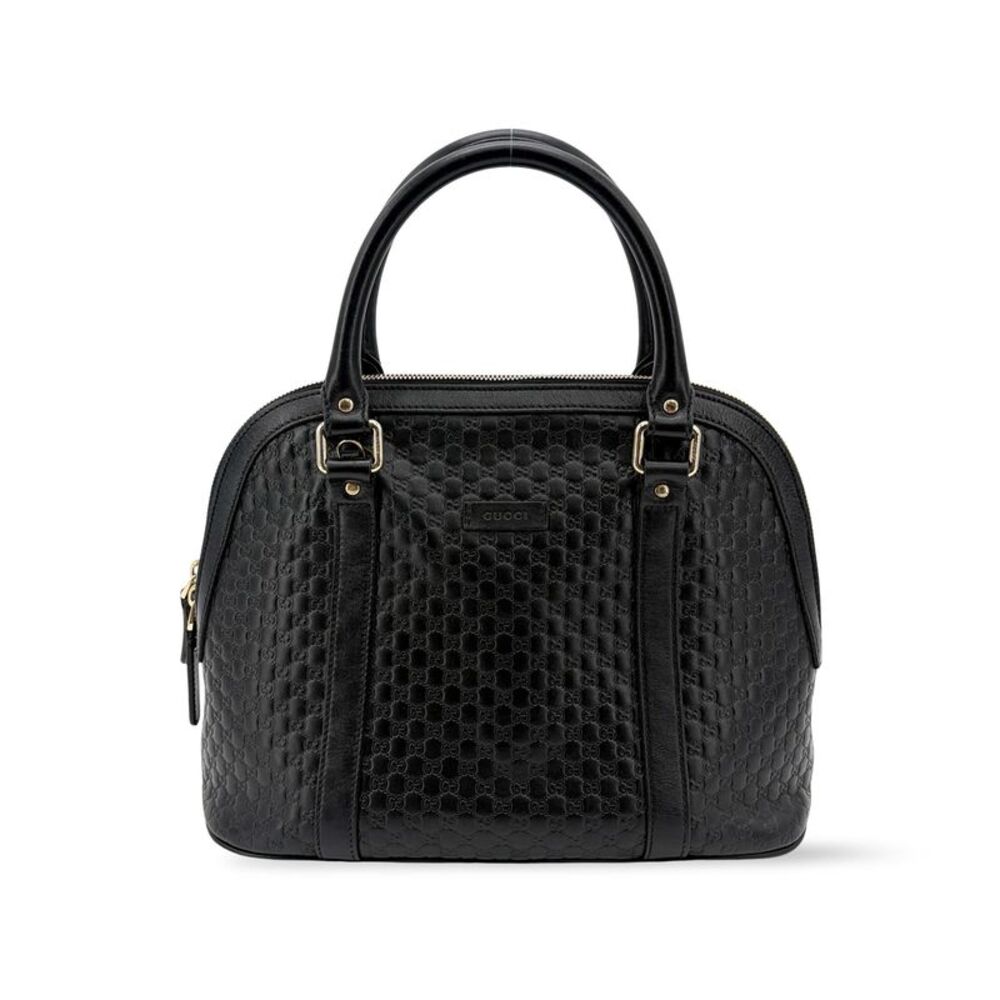 Gucci Microguccissima Medium Dome Handbag Black